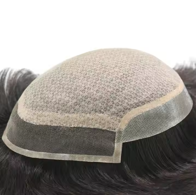 bulk sale human hair 6*9 injected lace toupee customized for men Tp-i-n-h