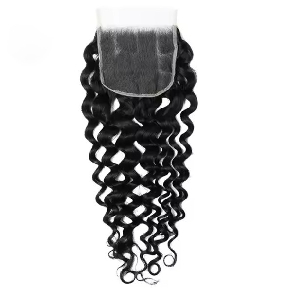factory sale bulk 100% human hair customized 5*5 lace closures  HE-C-55-N-1-H