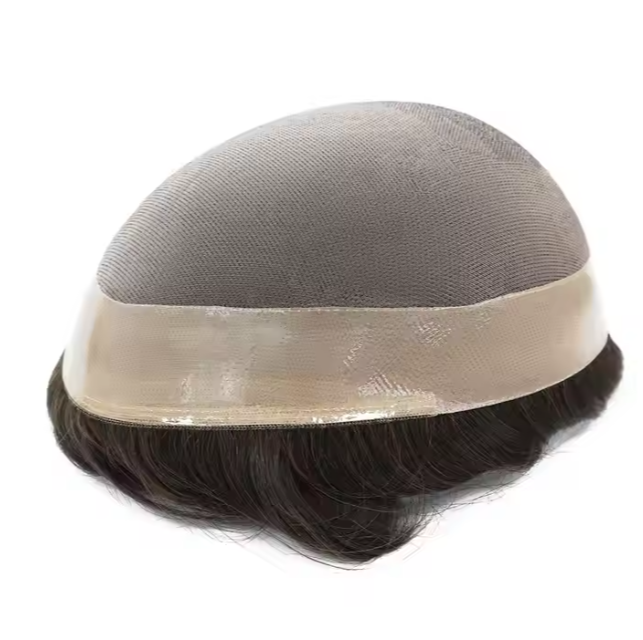 bulk sale human hair 6*9 Mono toupee customized wig for men Tp-mt-n-h