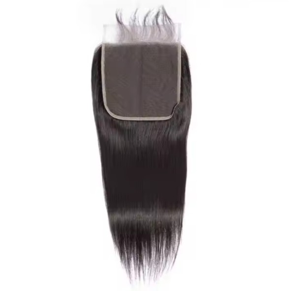 wholesale price human hair 5*5 HD lace closures silk straight customized HE-C-55-N-8-H