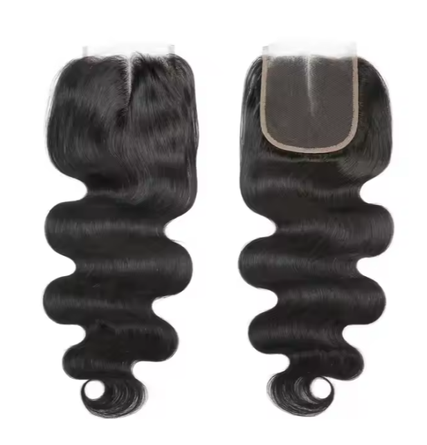 bulk sale human hair HD 6*6 Lace Closure body Wave HE-C-66-N-1-H