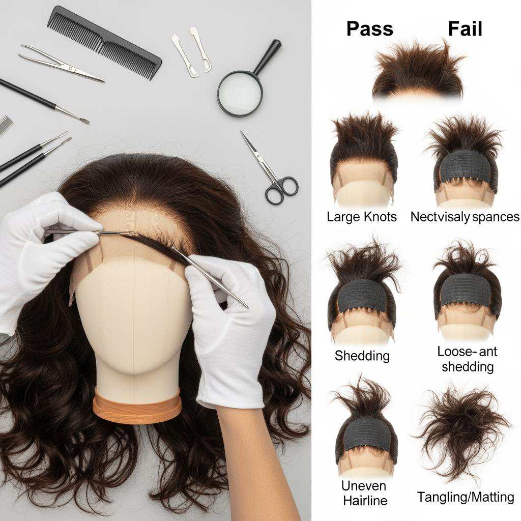 How to Find Reliable Wholesale Human Hair Wig Suppliers in China sample testing process