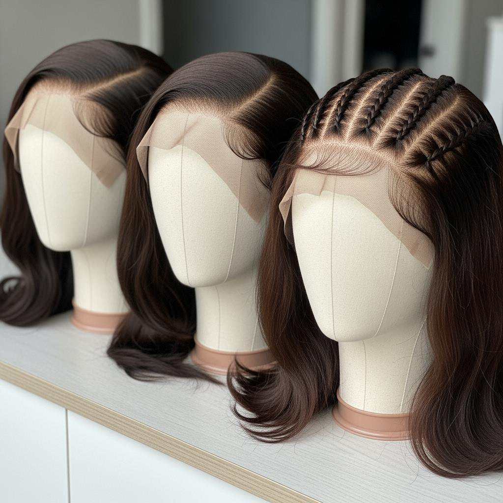  wholesale human hair wigs styles comparison on display