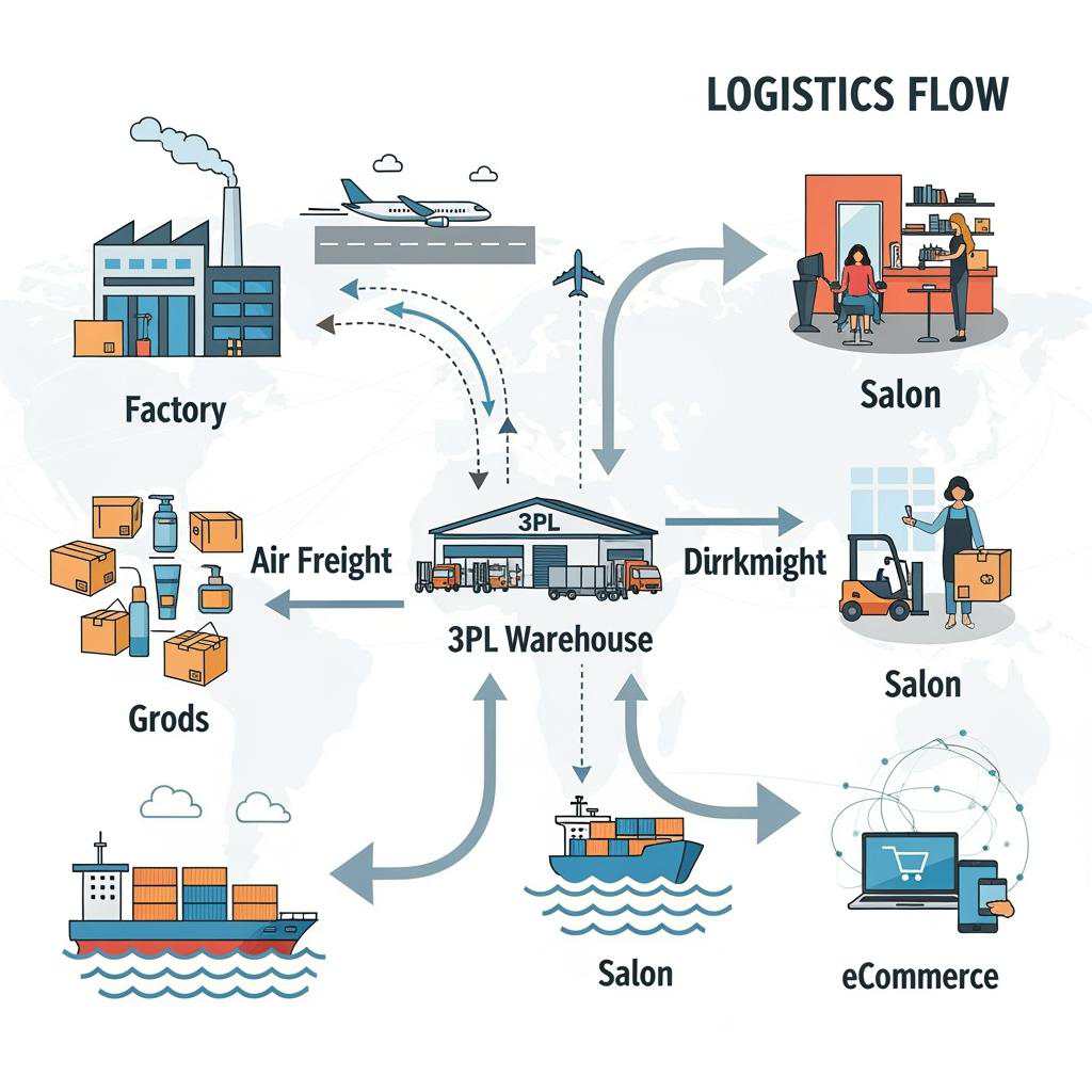 wholesale lace front wigs shipping and logistics workflow