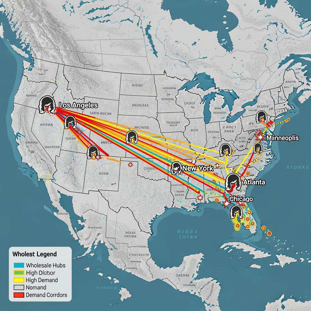  Top Wig Wholesalers in the USA market map