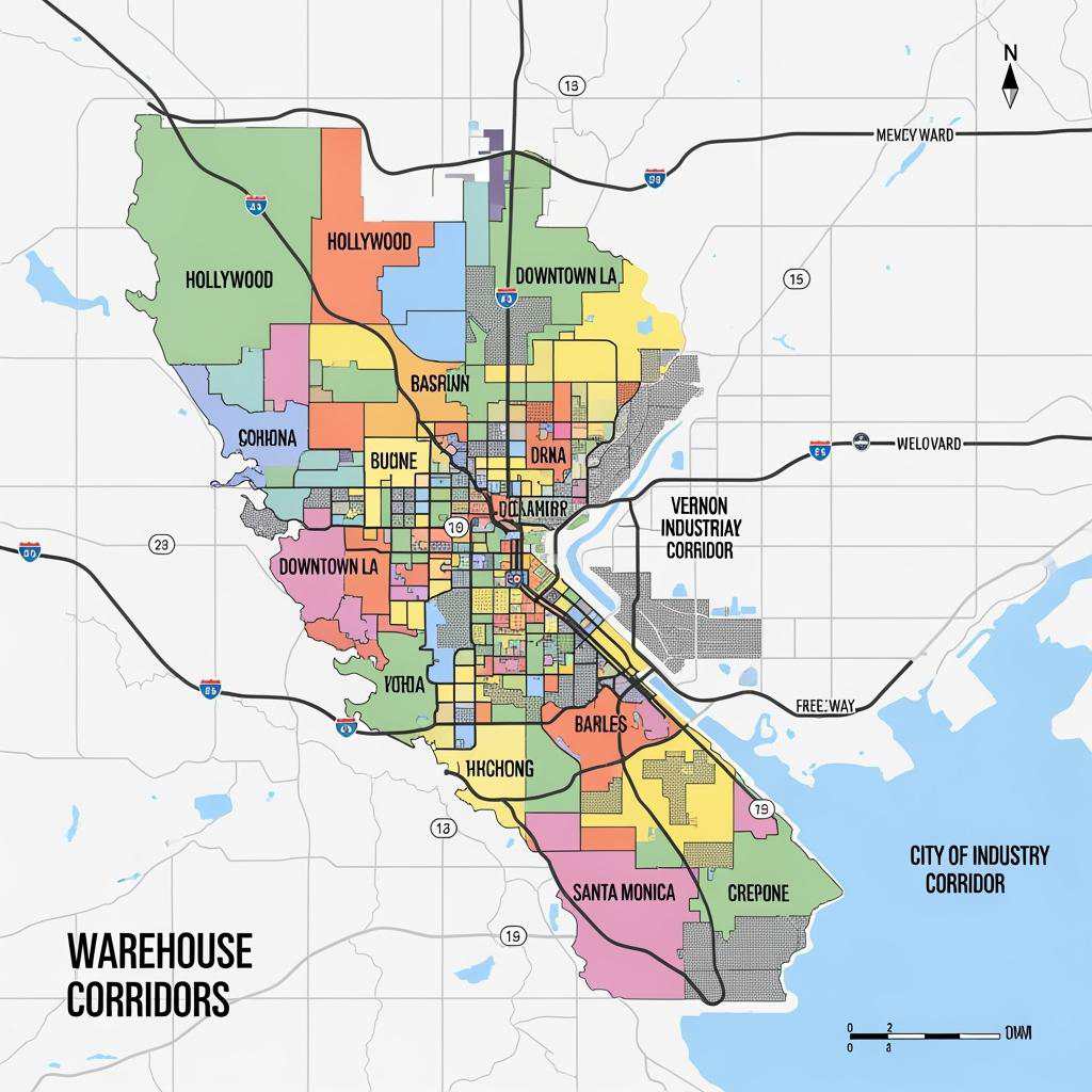 Where to Find Affordable Wigs Wholesale in Los Angeles neighborhood map highlighting sourcing hubs
