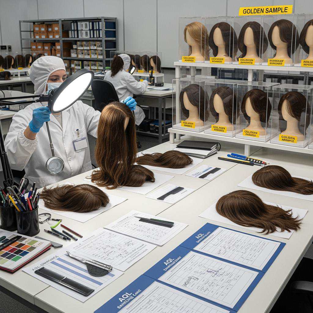 wholesale wig caps quality inspection and AQL process