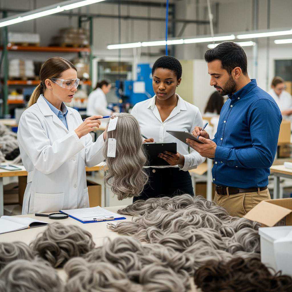 how to source premium grey human hair wigs supplier assessment and sampling