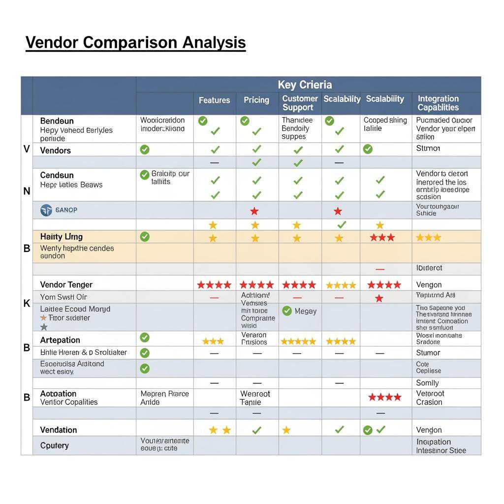Pricing matrix for Top Strategies for Sourcing from Wholesale Wig Vendors in the USA across vendors