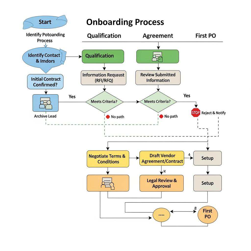 Best Practices for Partnering with Human Hair Wig Vendors Wholesale onboarding process visual