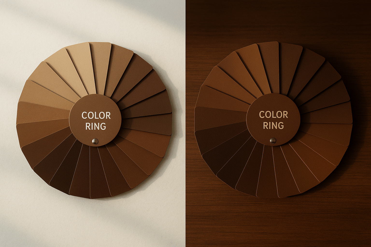 Brown Human Hair Wigs for Retailers shade comparison and undertones