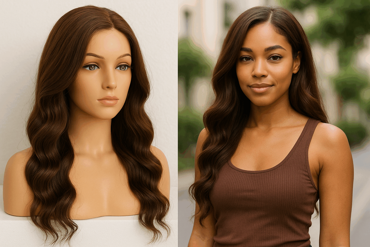 Brown Human Hair Wigs for Retailers consumer trend showcase