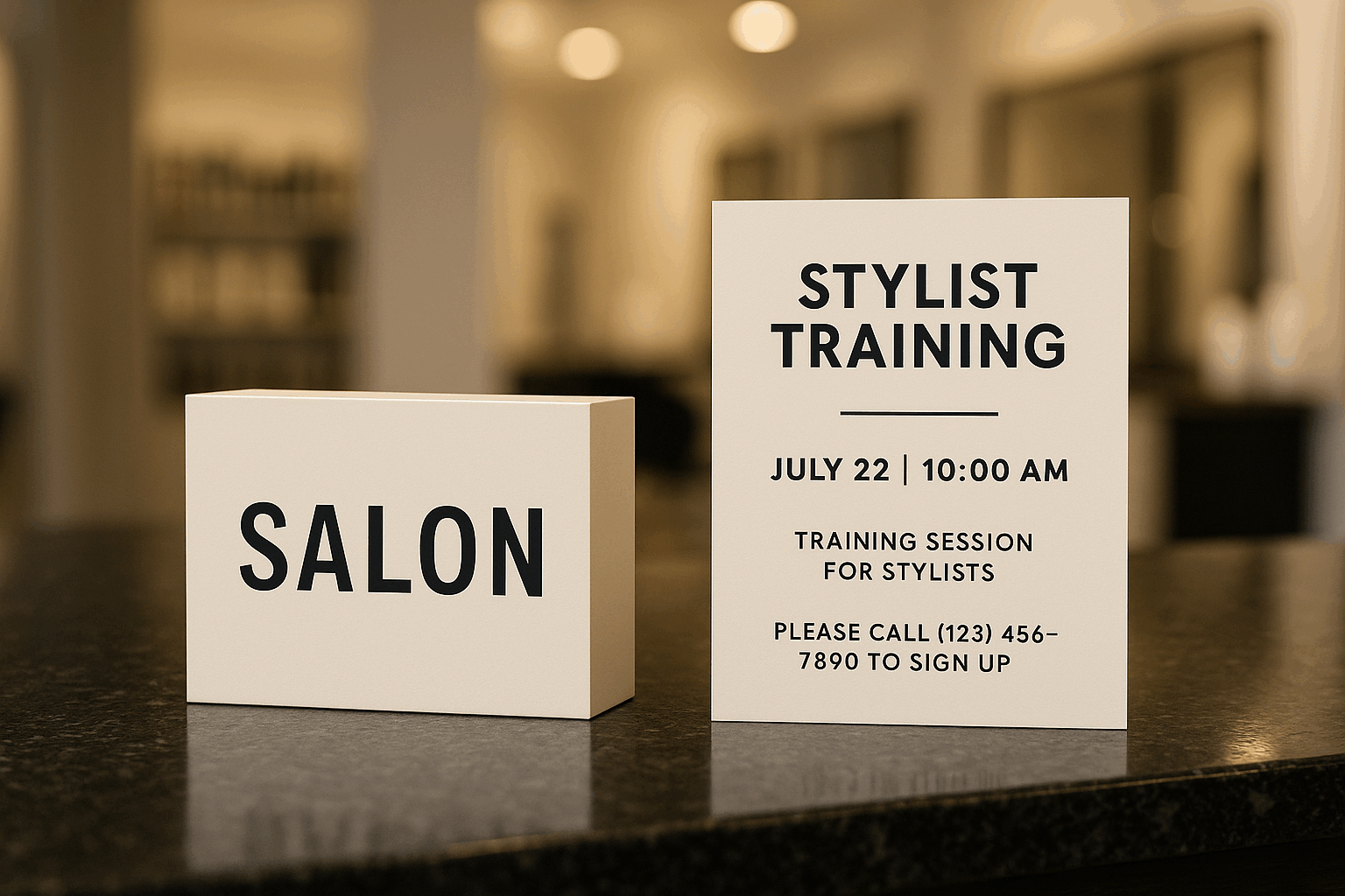 How to Market Motown Tress Human Hair Wigs to Retailers and Salons brand assets in salon