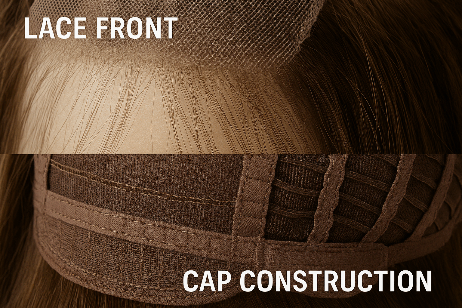 Brown Human Hair Wigs for Retailers lace options and cap build