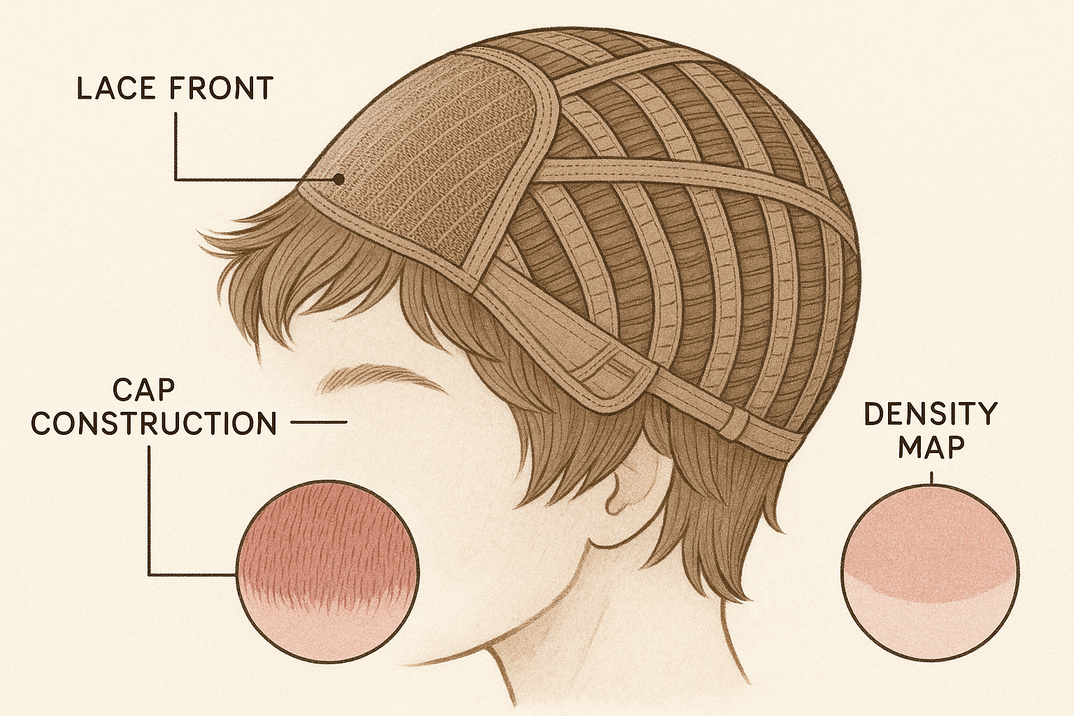  How to Source High-Quality Human Hair Pixie Cut Wigs in Bulk cap and lace details