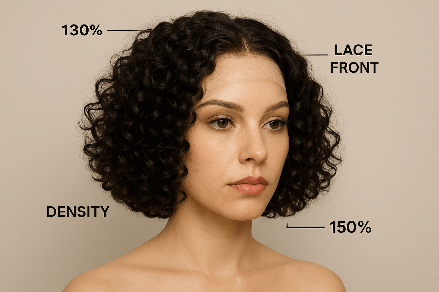  curly bob wigs made from human hair product features and lace details