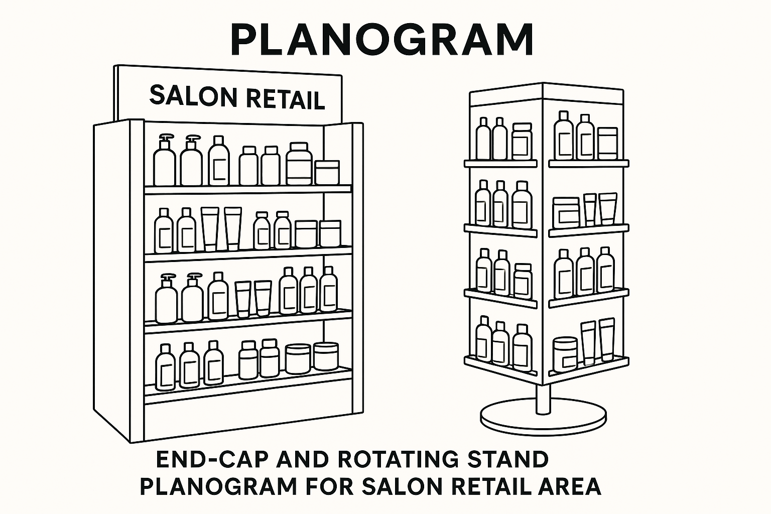 How to Market Motown Tress Human Hair Wigs to Retailers and Salons display planogram