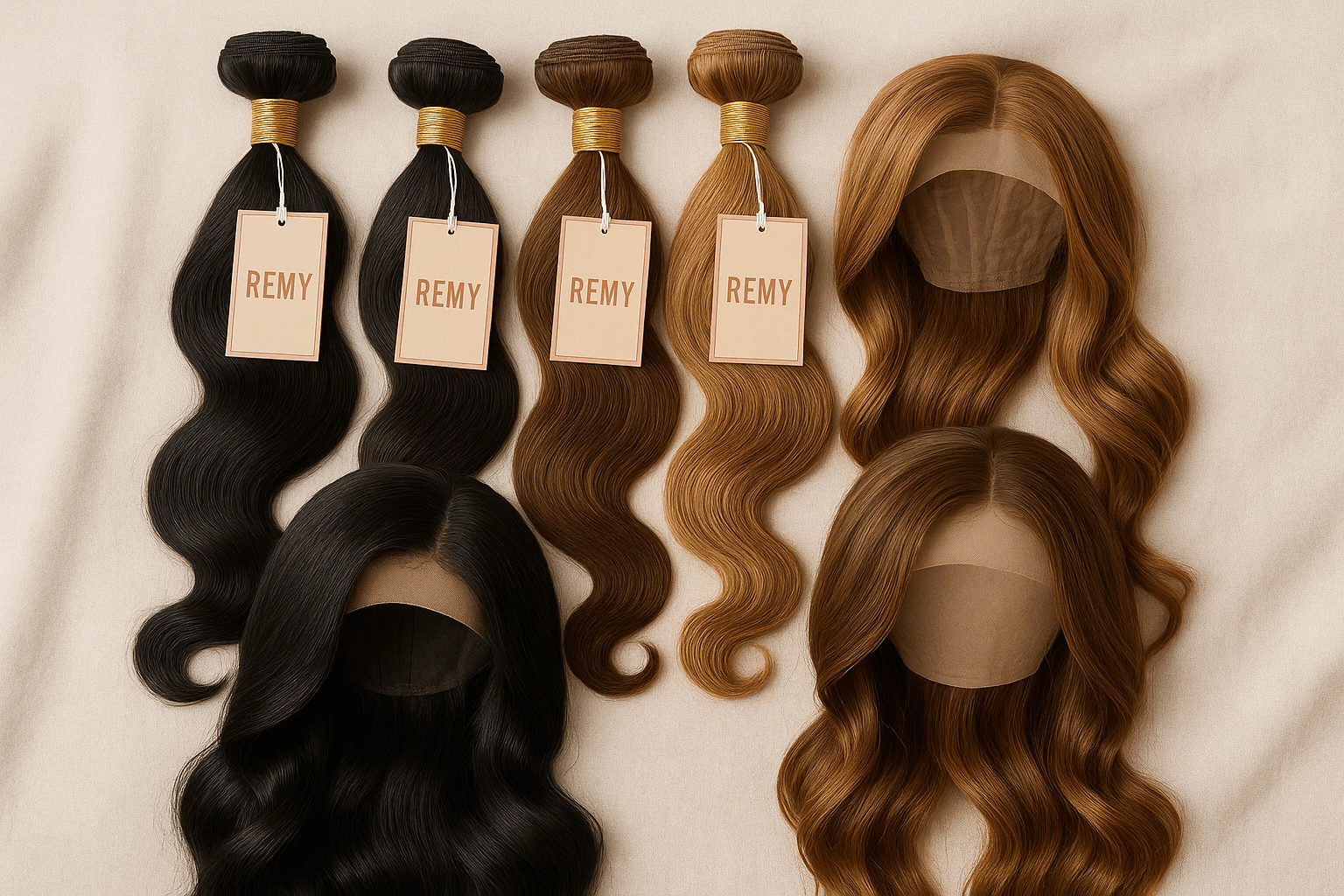 Boost Your Business with Premium Remy Human Hair Wigs product lineup with QC tags