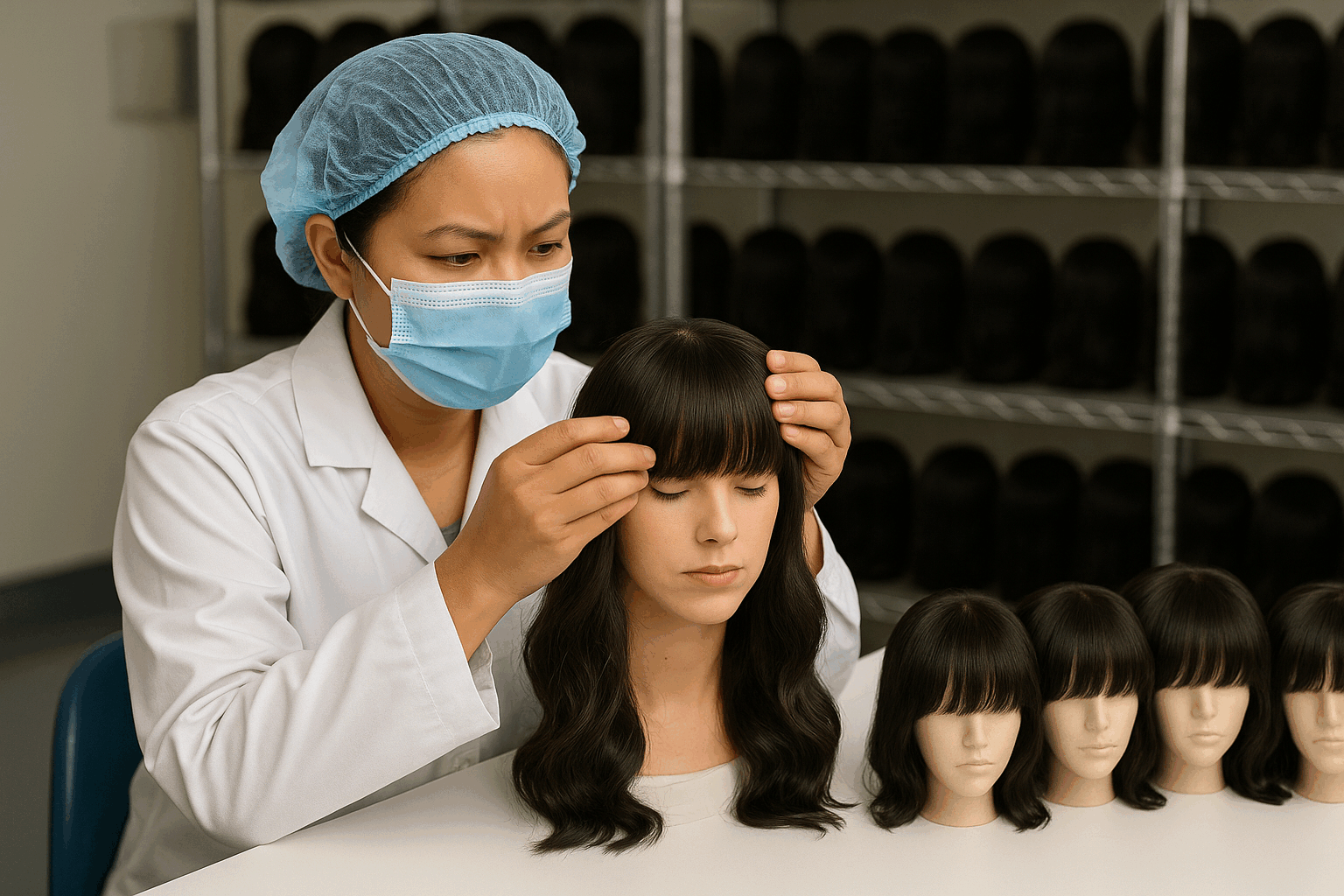 Human Hair Wigs with Bangs manufacturing quality control