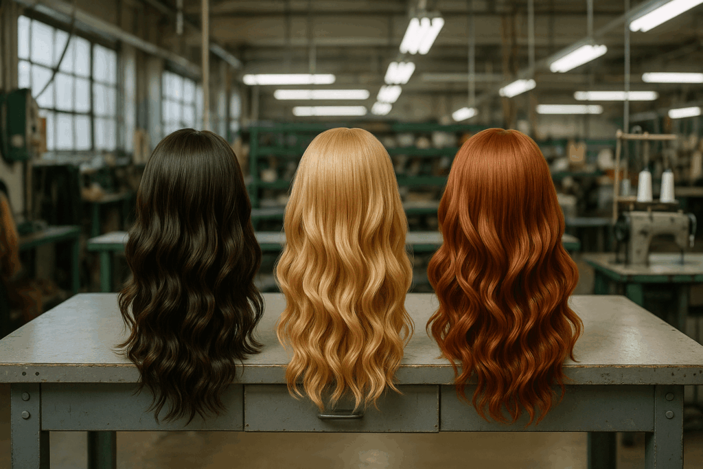 Bulk Purchasing Long Wavy Human Hair Wigs sample comparison and evaluation