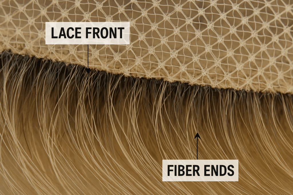 human hair blend wigs lace quality and fiber inspection