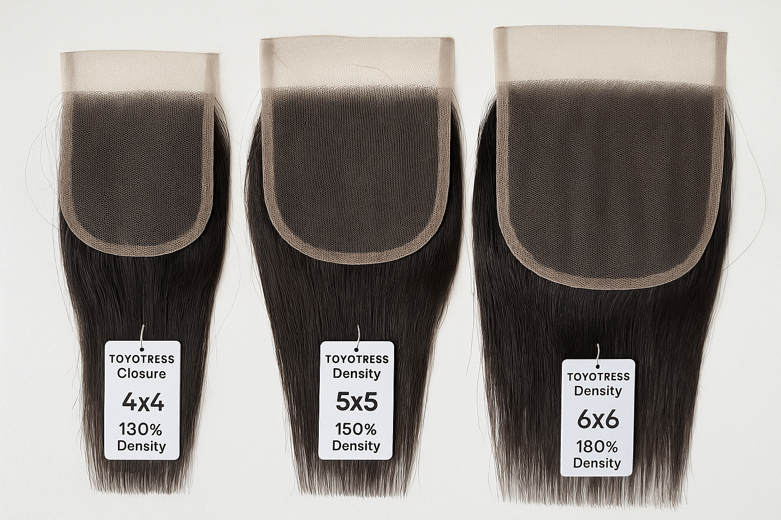 High-Quality Human Hair Closure Wigs sample kit and specification options}