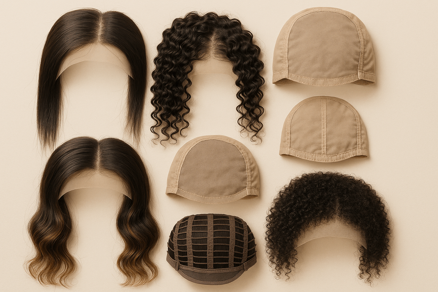 Shein human hair wigs assortment close-up for B2B evaluation
