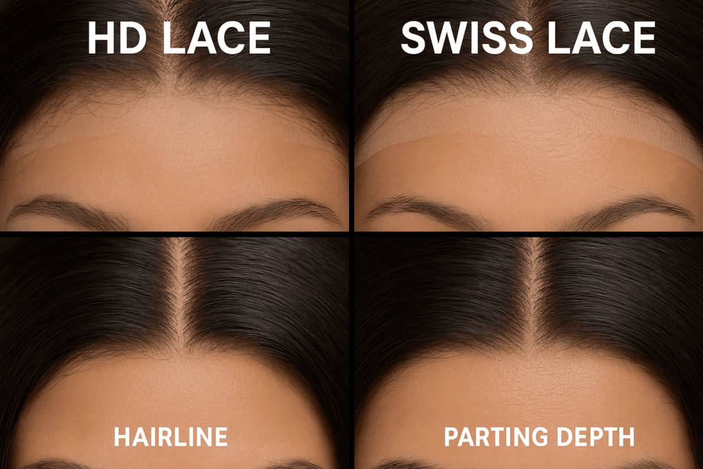 Black Human Hair Wigs lace comparison for trend selection