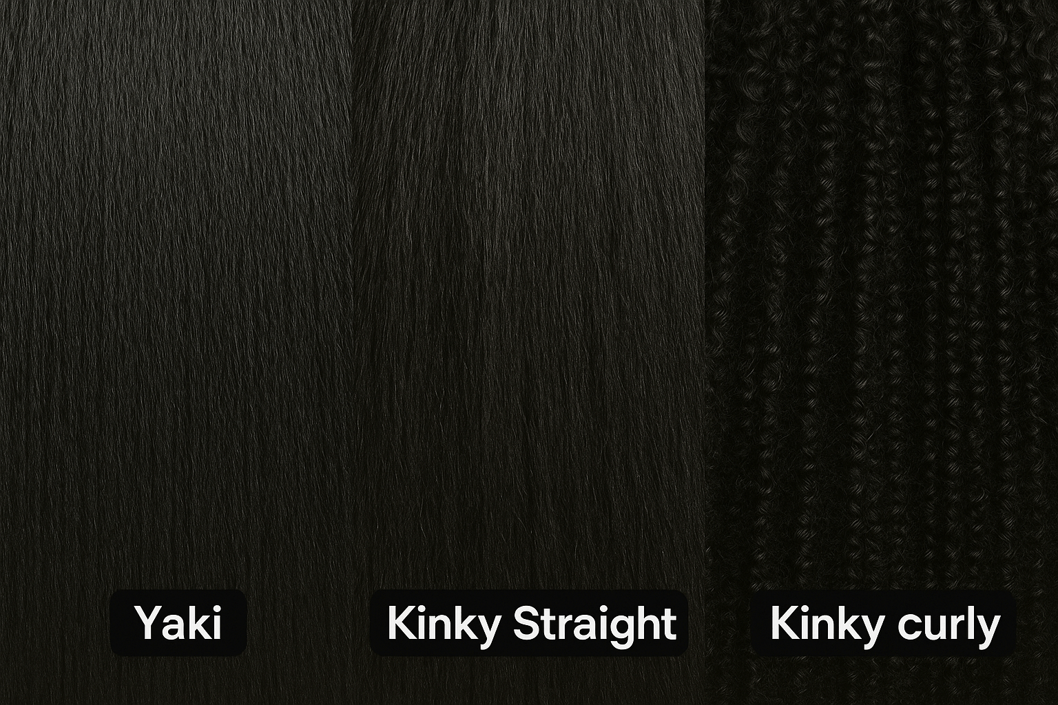 Trends in Human Hair Wigs for Black People texture comparison