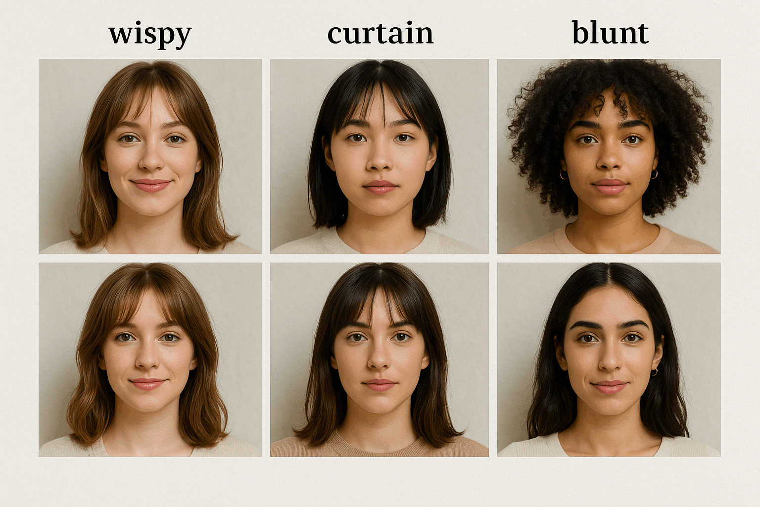 High-Quality Human Hair Wigs with Bangs trend moodboard
