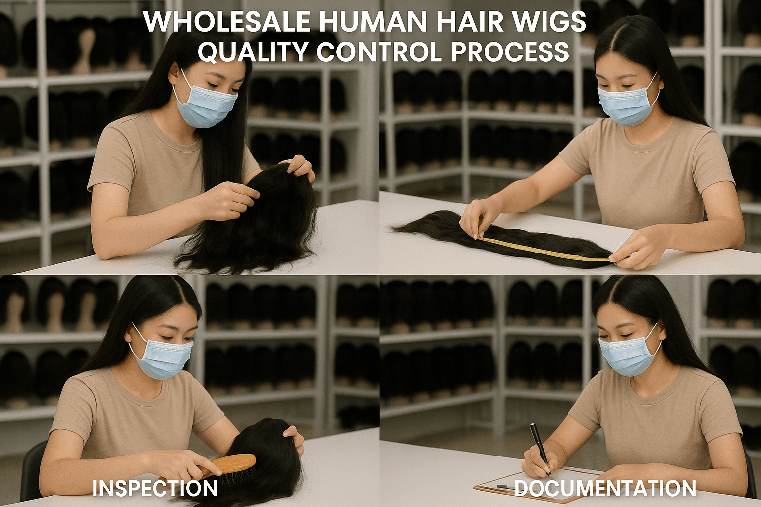 Wholesale Human Hair Wigs quality control process