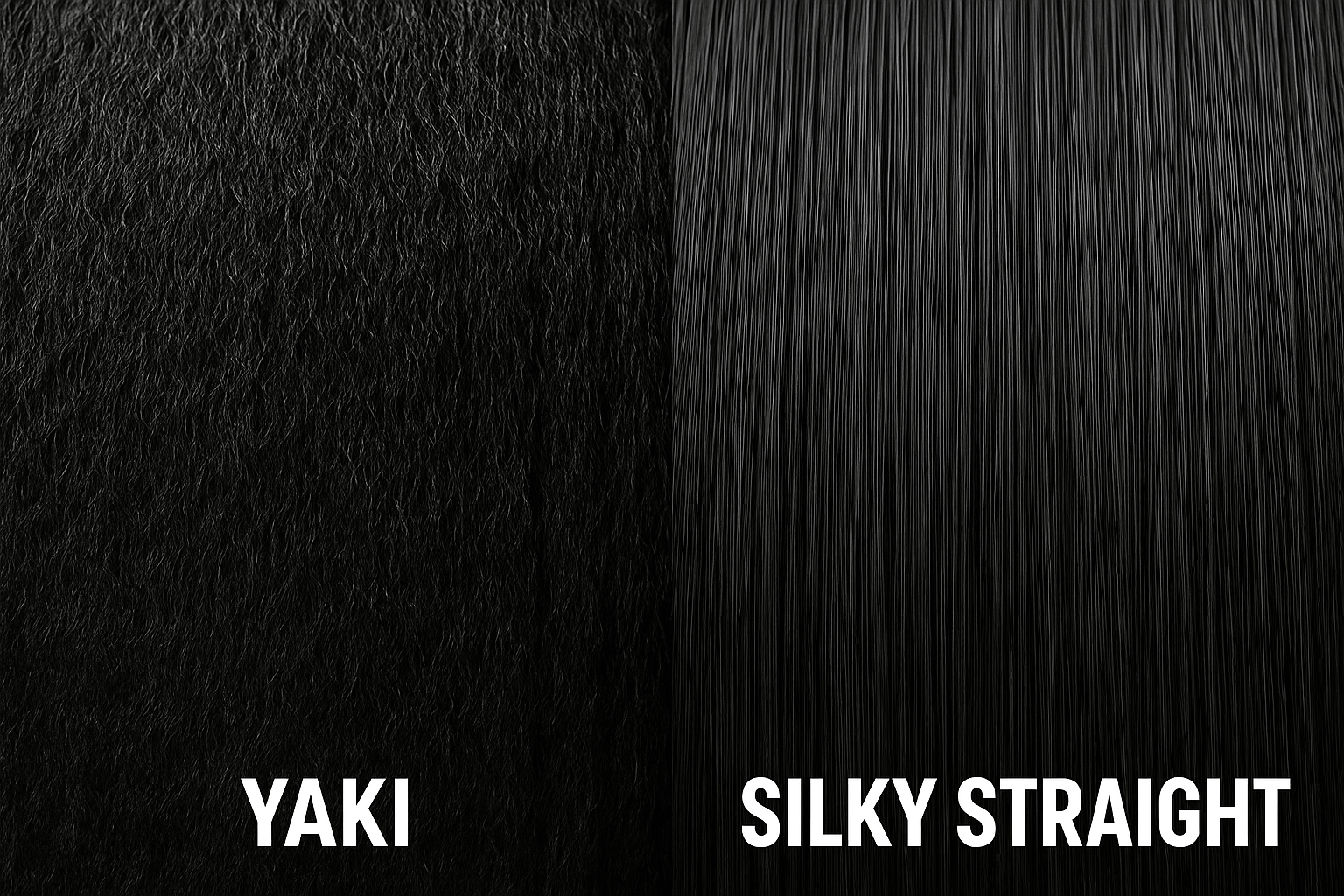 Everything B2B Buyers Need to Know About Yaki Human Hair Wigs texture comparison
