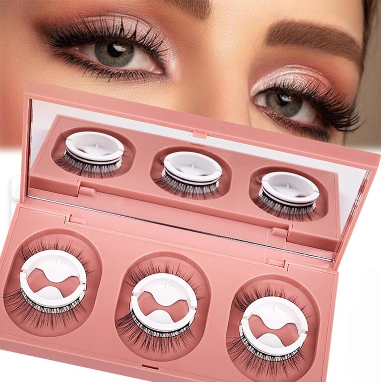 Costomized Wholesale Wispy 3D False Eyelashes Self Adhesive Lashes Press on Lashes No Glue Need