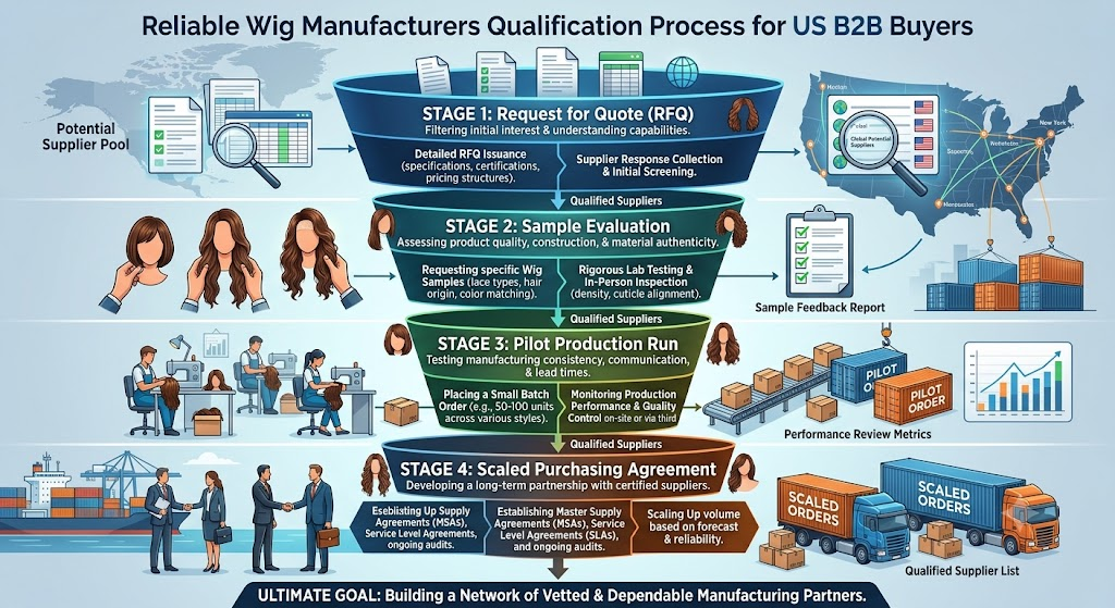 reliable wig manufacturers qualification process