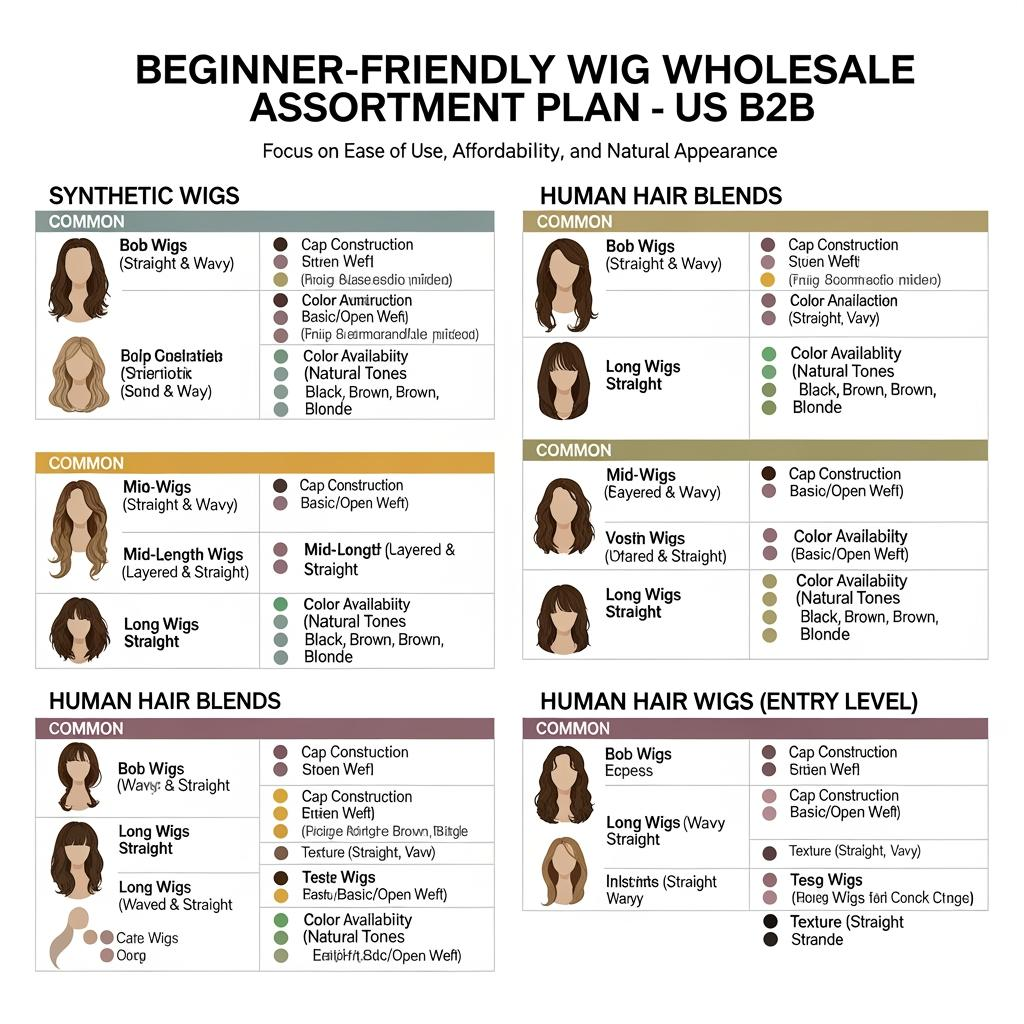 beginner friendly wig wholesale assortment plan
